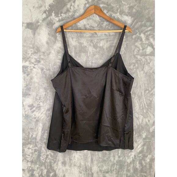 NWT Torrid Black Satin Babydoll Cami Tank Top 3 Plus Y2K Curvy Neutral  3X 20 22 - Picture 4 of 8